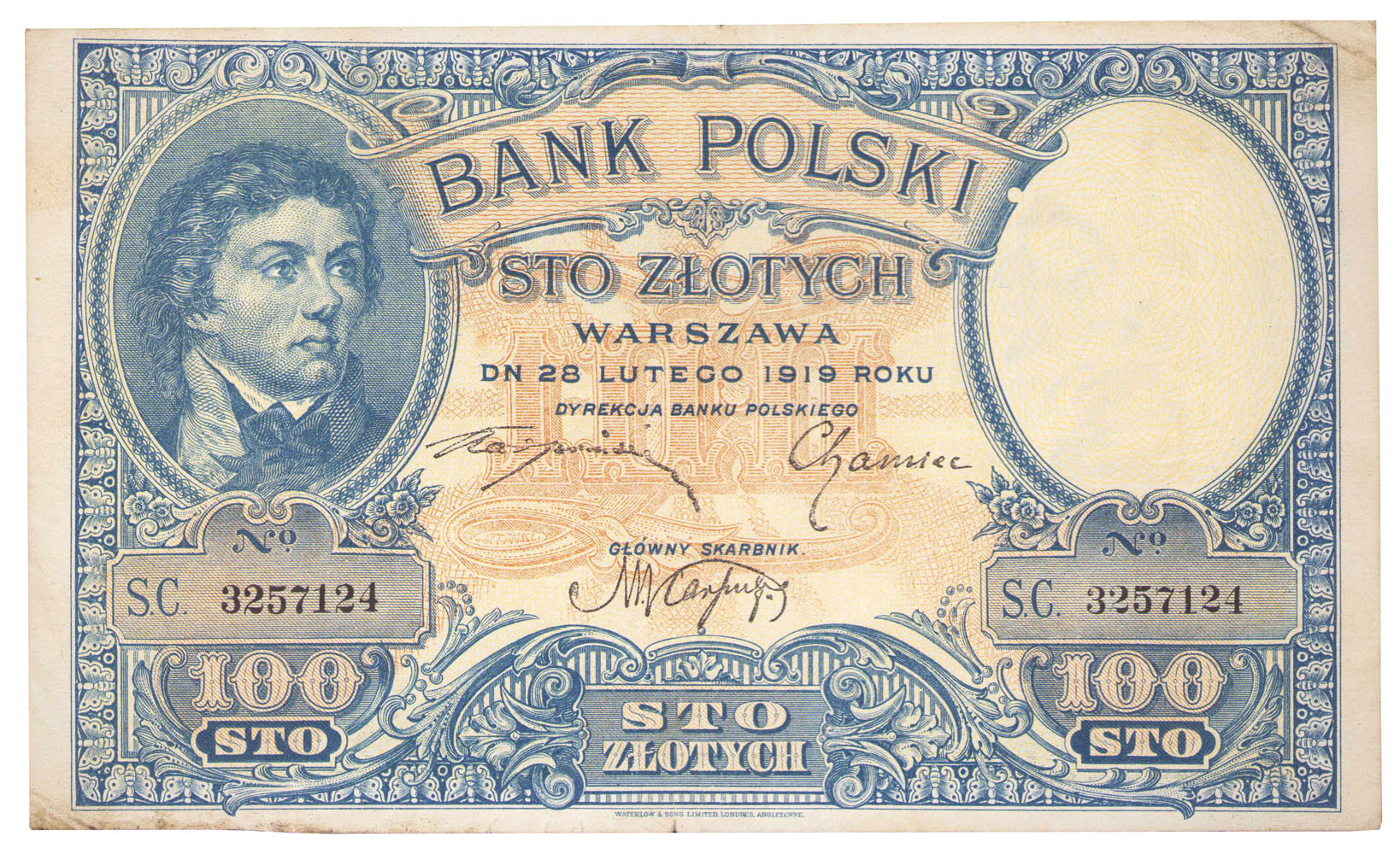 100 złotych 1919 seria A